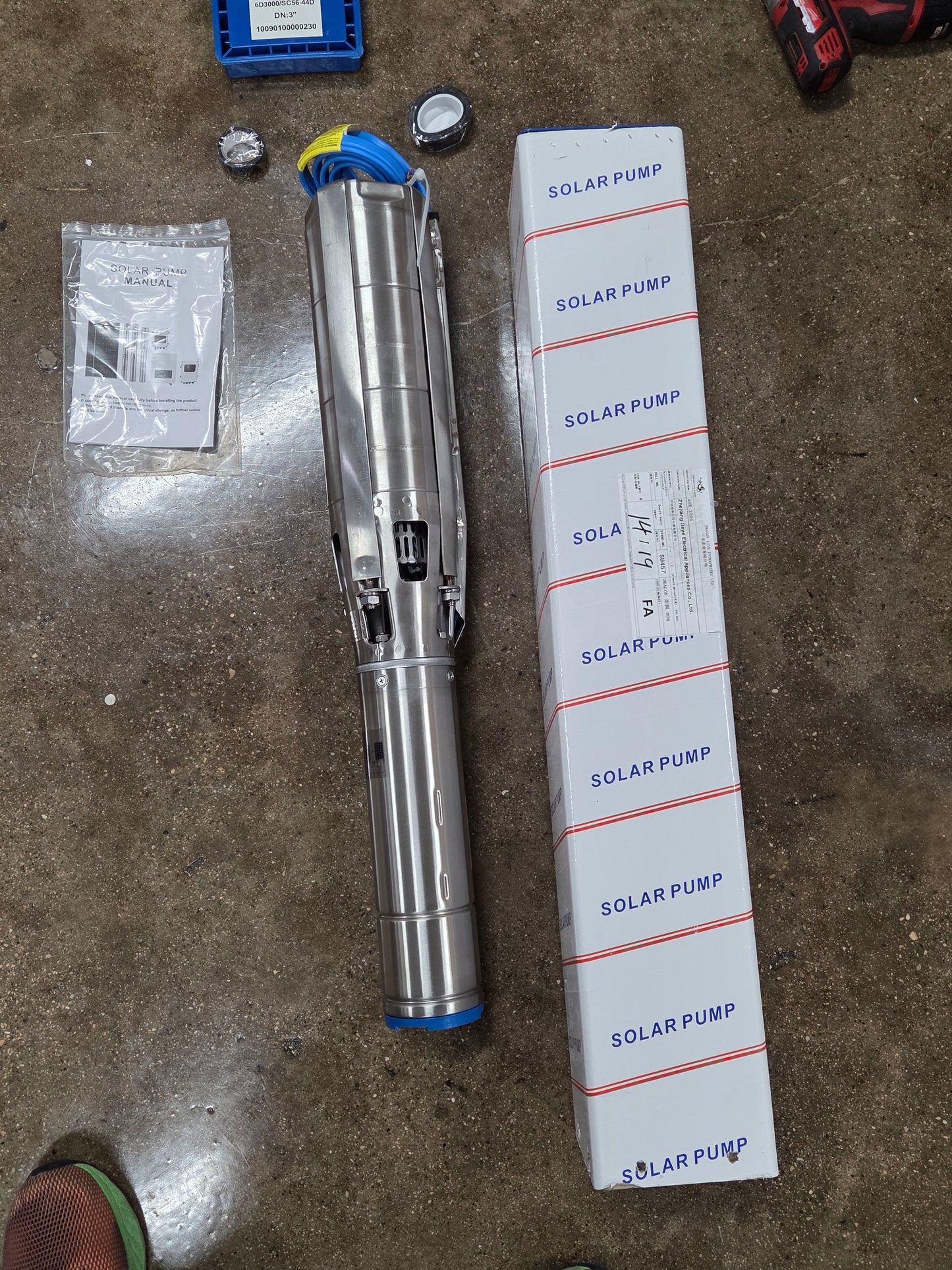 238 Gallon/Minute 144 Ft. Head Solar Water Pump