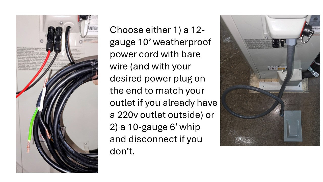 HS24 (24,000 BTU) Quick 'n' Easy. In stock! -22F superheat and kink proof line set. The world's fastest mini-split installation! The world's best guarantee! Note:  Needs 240v.