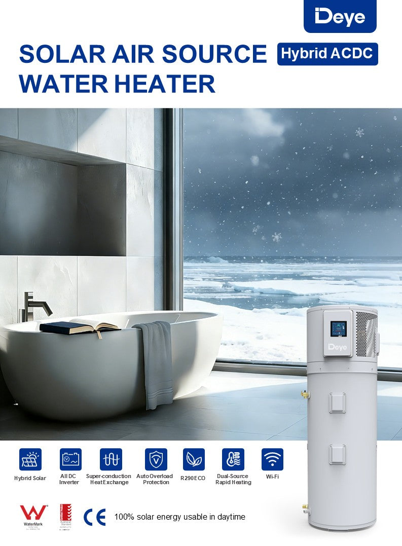75-Gallon Solar Hybrid Heat Pump Hot Water Heater